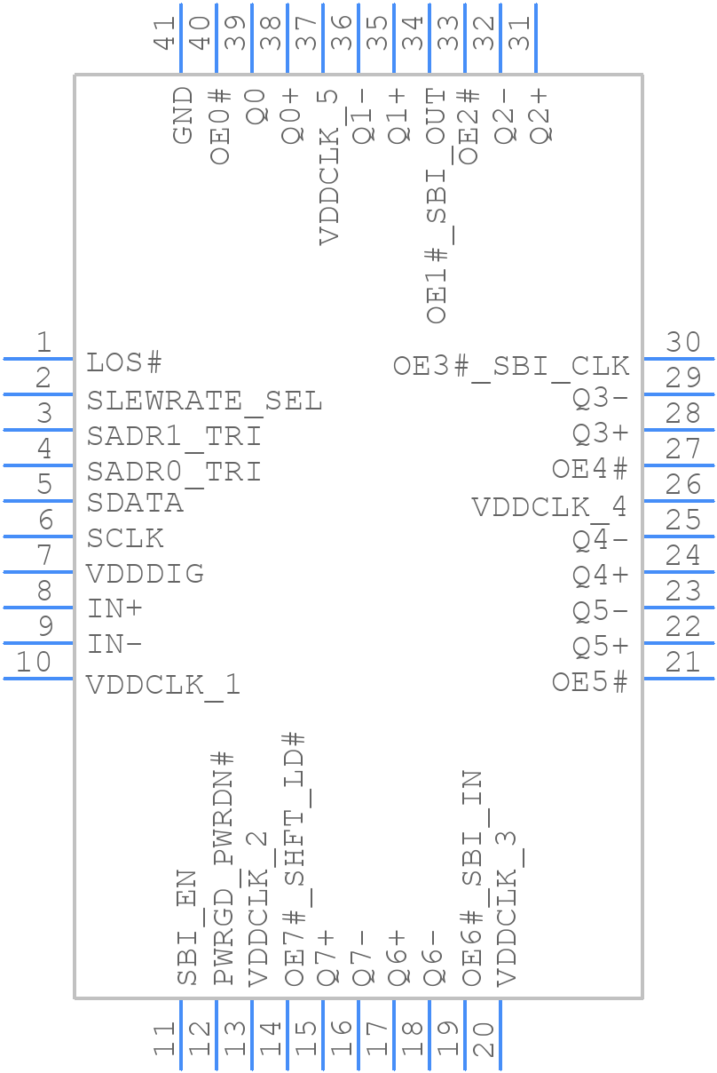 PI6CB332008AZLFEX - Diodes Incorporated - PCB symbol