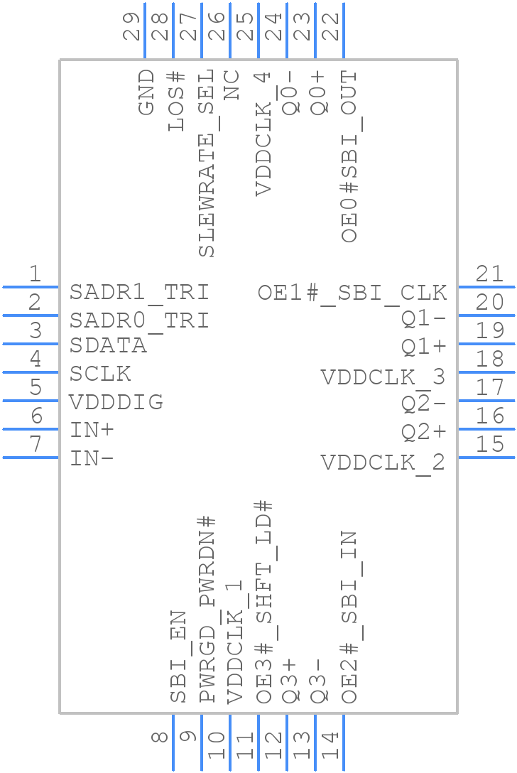 PI6CB332004AZLFEX - Diodes Incorporated - PCB symbol