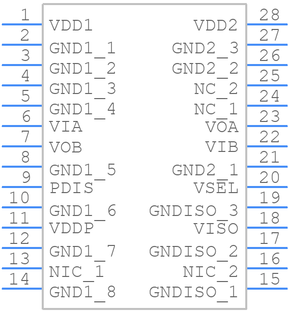 ADUM6221ABRNZ3 - Analog Devices - PCB symbol