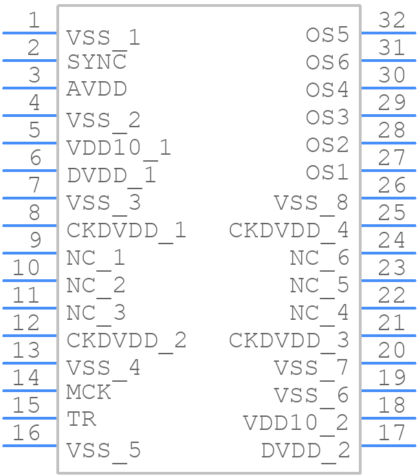 TCD2726DG(Z) - Toshiba - PCB symbol