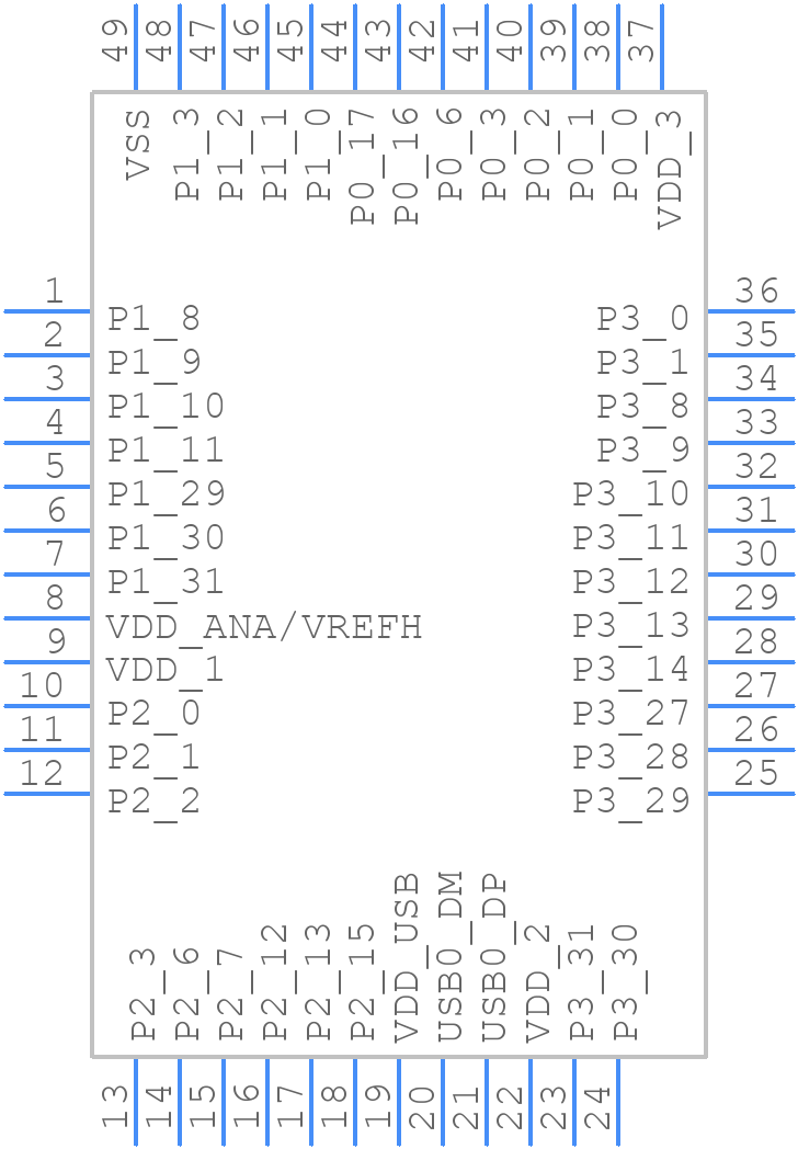 MCXA154VFT - NXP - PCB symbol