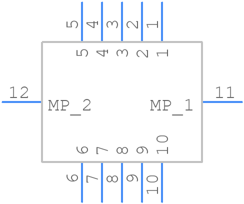 10132797-015100LF - Amphenol - PCB symbol