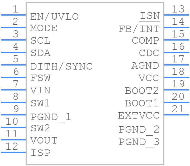 TPS55287RYQR - Texas Instruments - PCB symbol