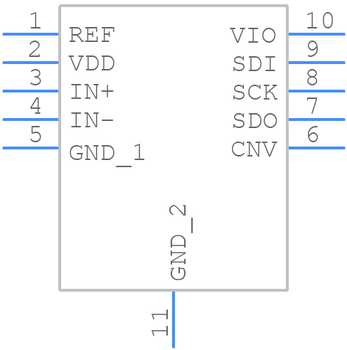 AD4004BCPZ-R2 - Analog Devices - PCB symbol