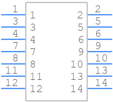SF1V-6-61 - Idec - PCB symbol