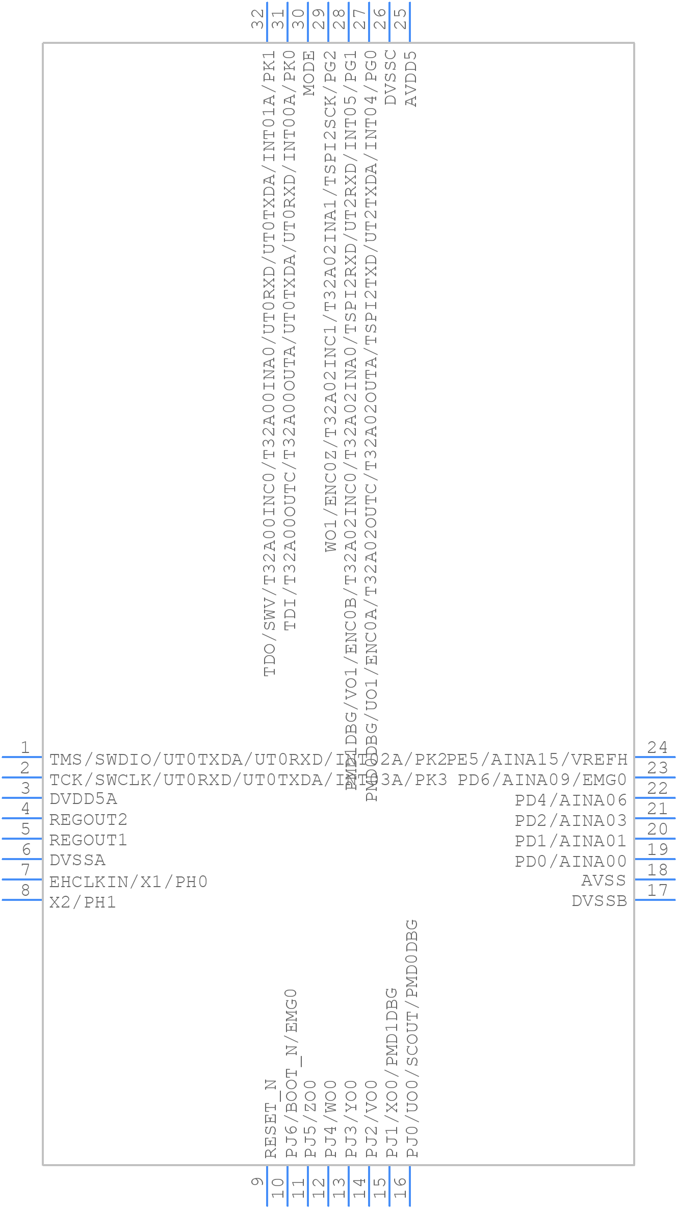 TMPM4K0FSADUG - Toshiba - PCB symbol
