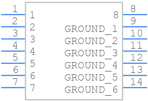 GT17V-8DP-DS-SB(55) - Hirose - PCB symbol