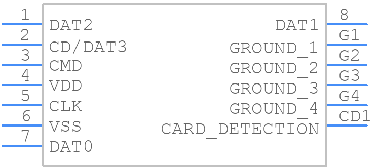 WMSD-08GFPPSR-M - Wisconn - PCB symbol
