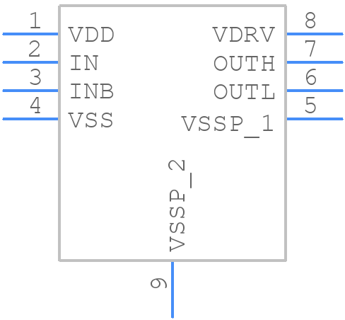 ISL71040M30RTZ-T - Renesas Electronics - PCB symbol