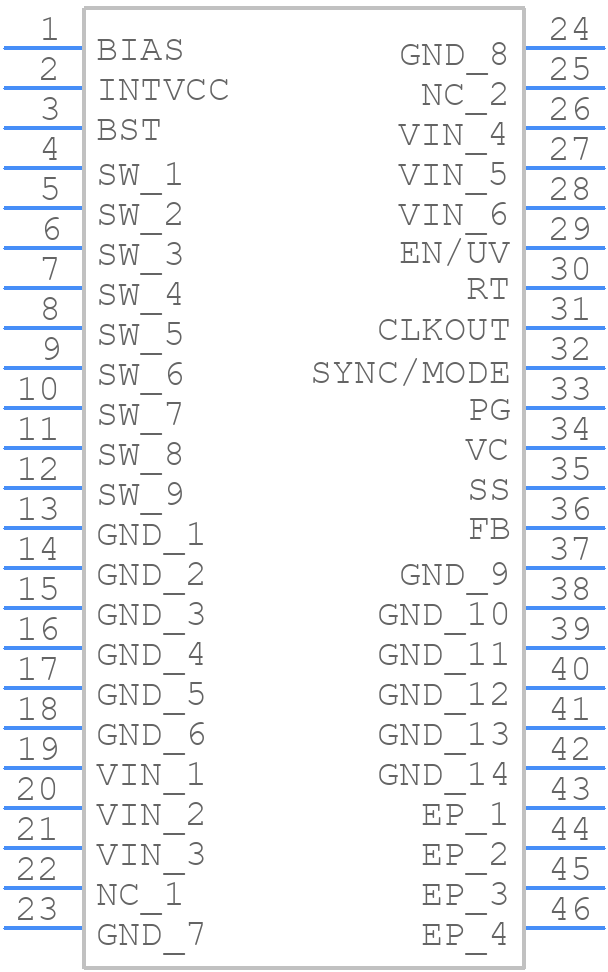 LT8648SPJV#WPBF - Analog Devices - PCB symbol