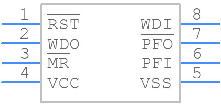 STM706DS6F - STMicroelectronics - PCB symbol