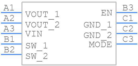 TPS61253EYFFR - Texas Instruments - PCB symbol