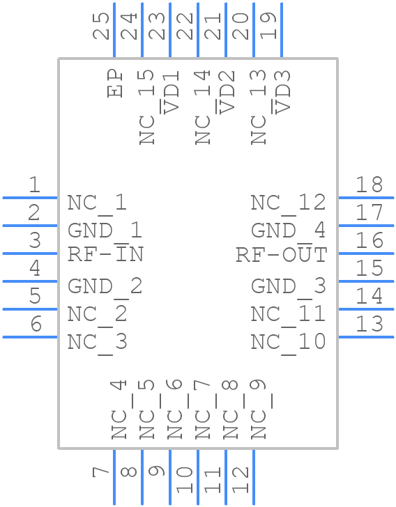 PMA4-6263LN+ - Mini-Circuits - PCB symbol