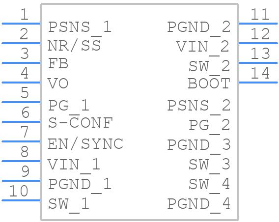 TPS62968RPYR - Texas Instruments - PCB symbol