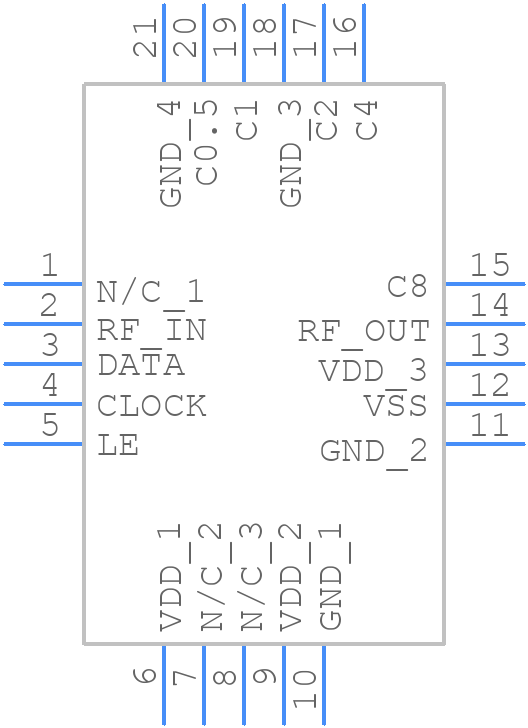 DAT-15R5A-SN+ - Mini-Circuits - PCB symbol