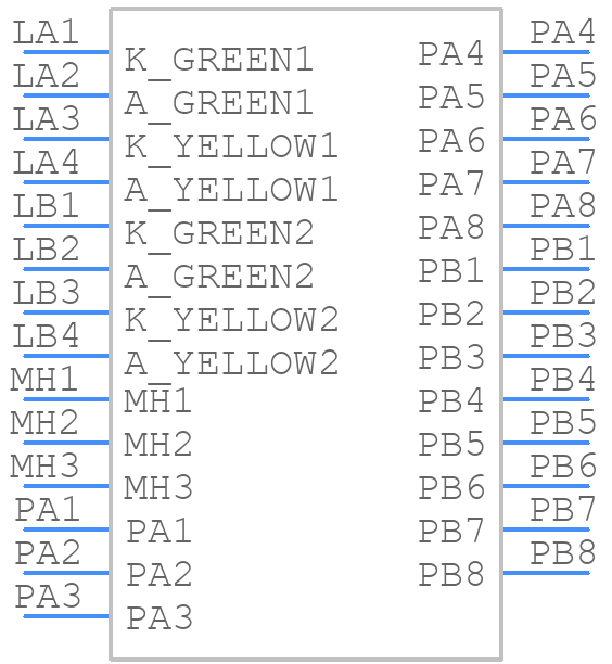 RJ45SJS21BN010X - CONEC - PCB symbol