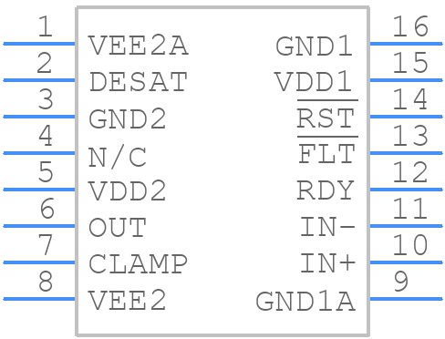 NCV57001DWR2G - onsemi - PCB symbol