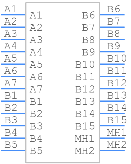 0470184000 - Molex - PCB symbol