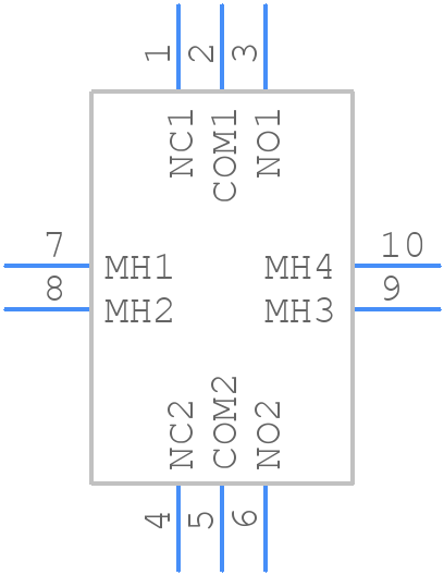 300AWDP5J1REDVS2RE - E-Switch - PCB symbol