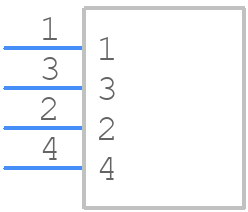 XW4E-04C1-V1 - Omron Electronics - PCB symbol