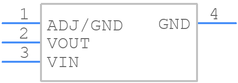 LD1117S33CTR - STMicroelectronics - PCB symbol