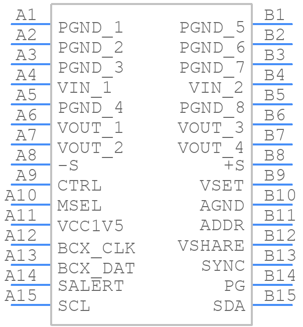 BMR4731001 - Flex Power Modules - PCB symbol