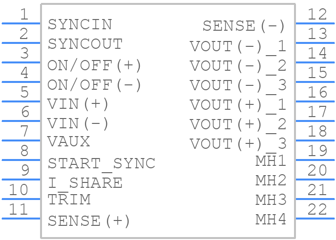 IQ4H240FTC25NRF-G - Synqor - PCB symbol