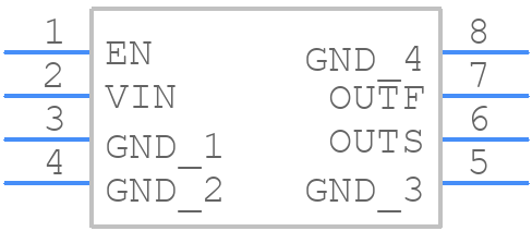 REF7040QDGKR - Texas Instruments - PCB symbol