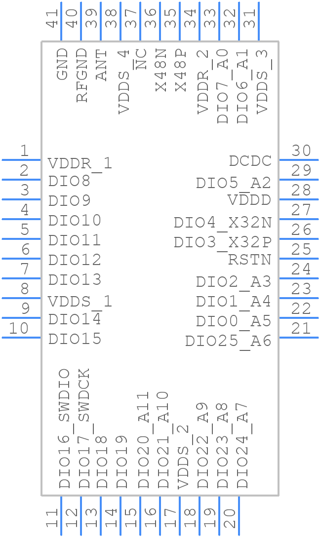 CC2340R53E0RKPR - Texas Instruments - PCB symbol