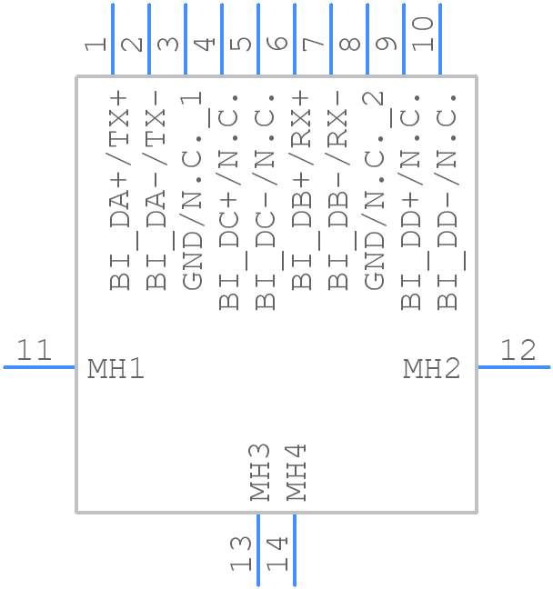 IX61G2-A-10P(01) - Hirose - PCB symbol