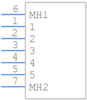 CBM5W5M37S60T2S/AA - Positronic - PCB symbol
