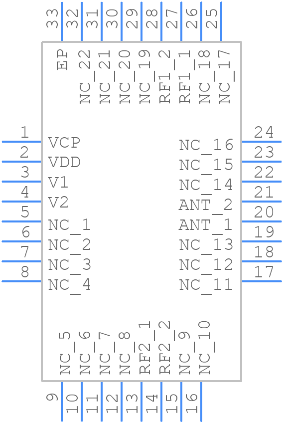 TS8023N - Tagore Technology - PCB symbol