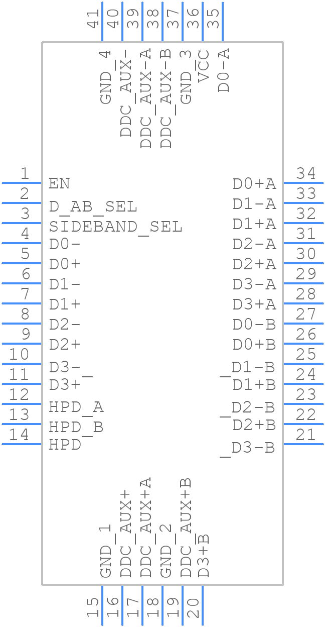 TMUXHS4512RETR - Texas Instruments - PCB symbol