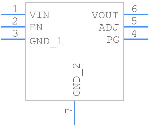LDH40PUR - STMicroelectronics - PCB symbol