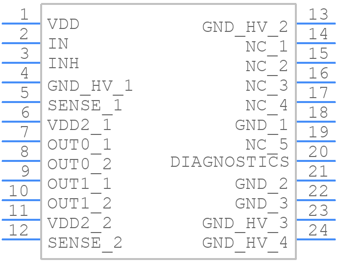 SLG7MD47673V - Renesas Electronics - PCB symbol