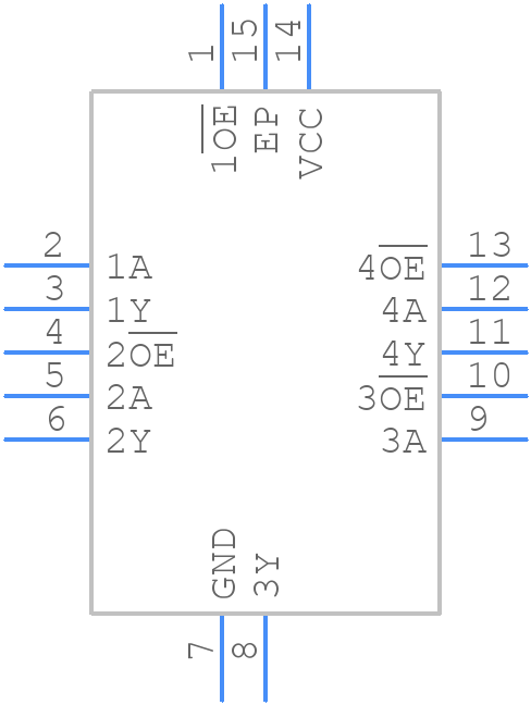SN74AUC125RGYR - Texas Instruments - PCB symbol