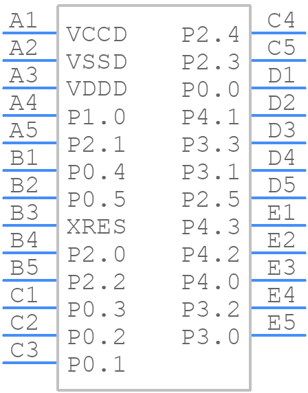 CY8C4046FNI-T452T - Infineon - PCB symbol
