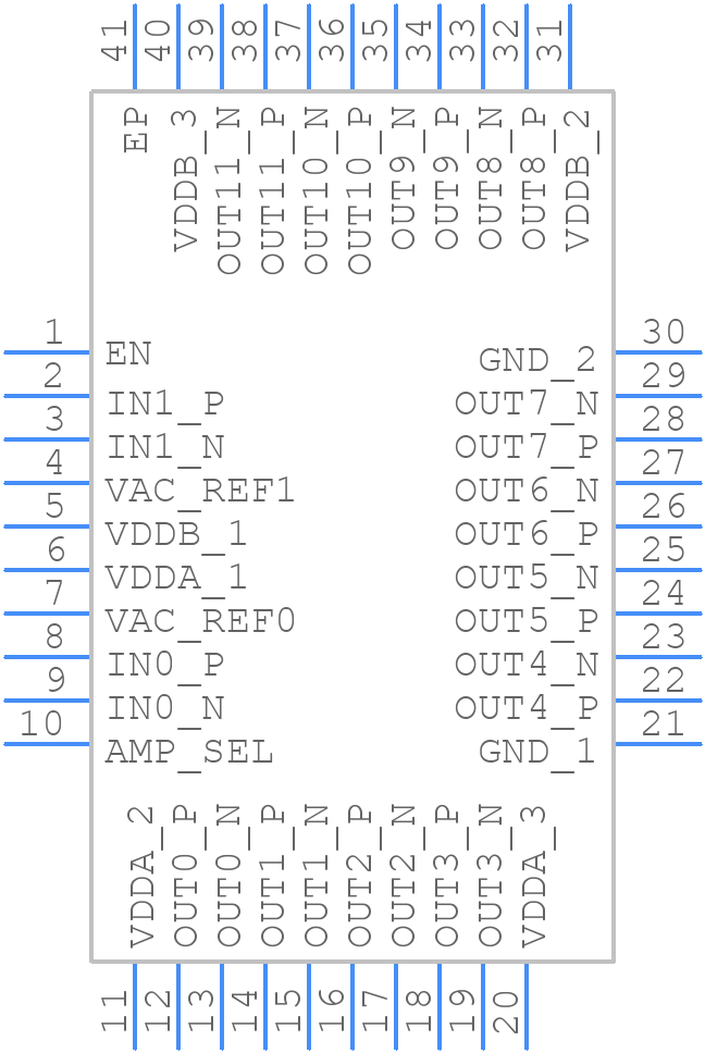 LMK1D2106RHAR - Texas Instruments - PCB symbol
