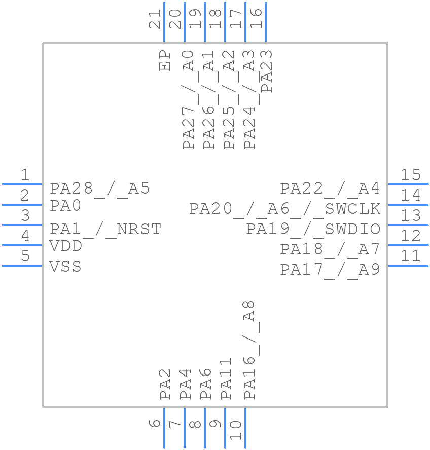 M0C1104QRUKRQ1 - Texas Instruments - PCB symbol
