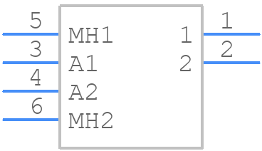 13-000121 - Amphenol CONEC - PCB symbol