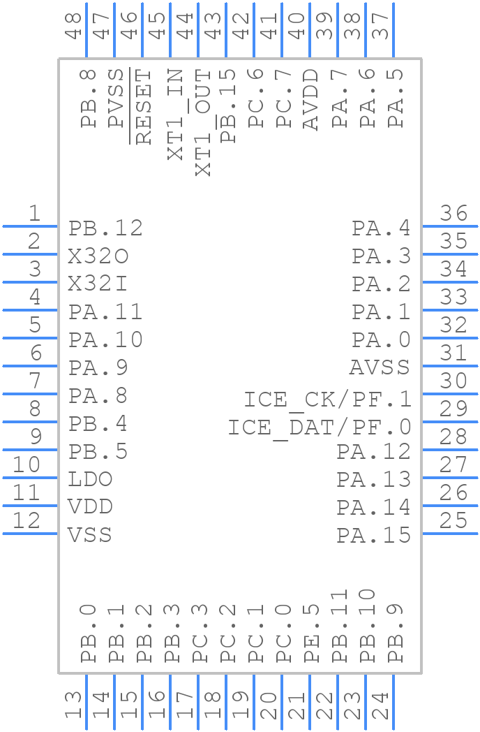 NANO120LD2AN - Nuvoton - PCB symbol