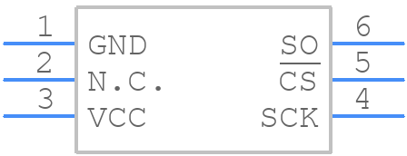 MAX6630MUT+ - Analog Devices - PCB symbol