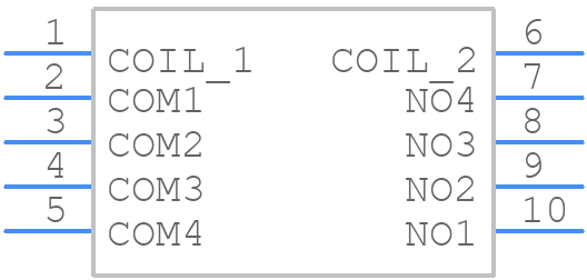 BE24-4A73-M - Meder - PCB symbol