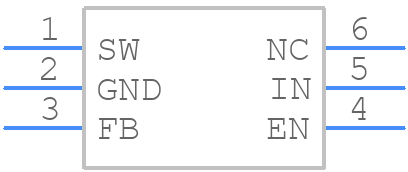 SX1308 - SX - PCB symbol