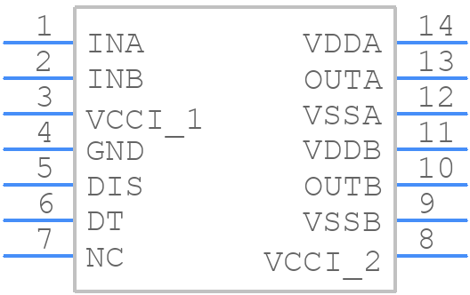 UCC21540DWK - Texas Instruments - PCB symbol