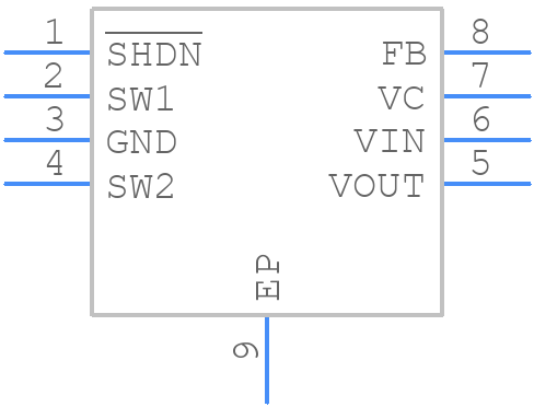 LTC3444EDD#PBF - Analog Devices - PCB symbol