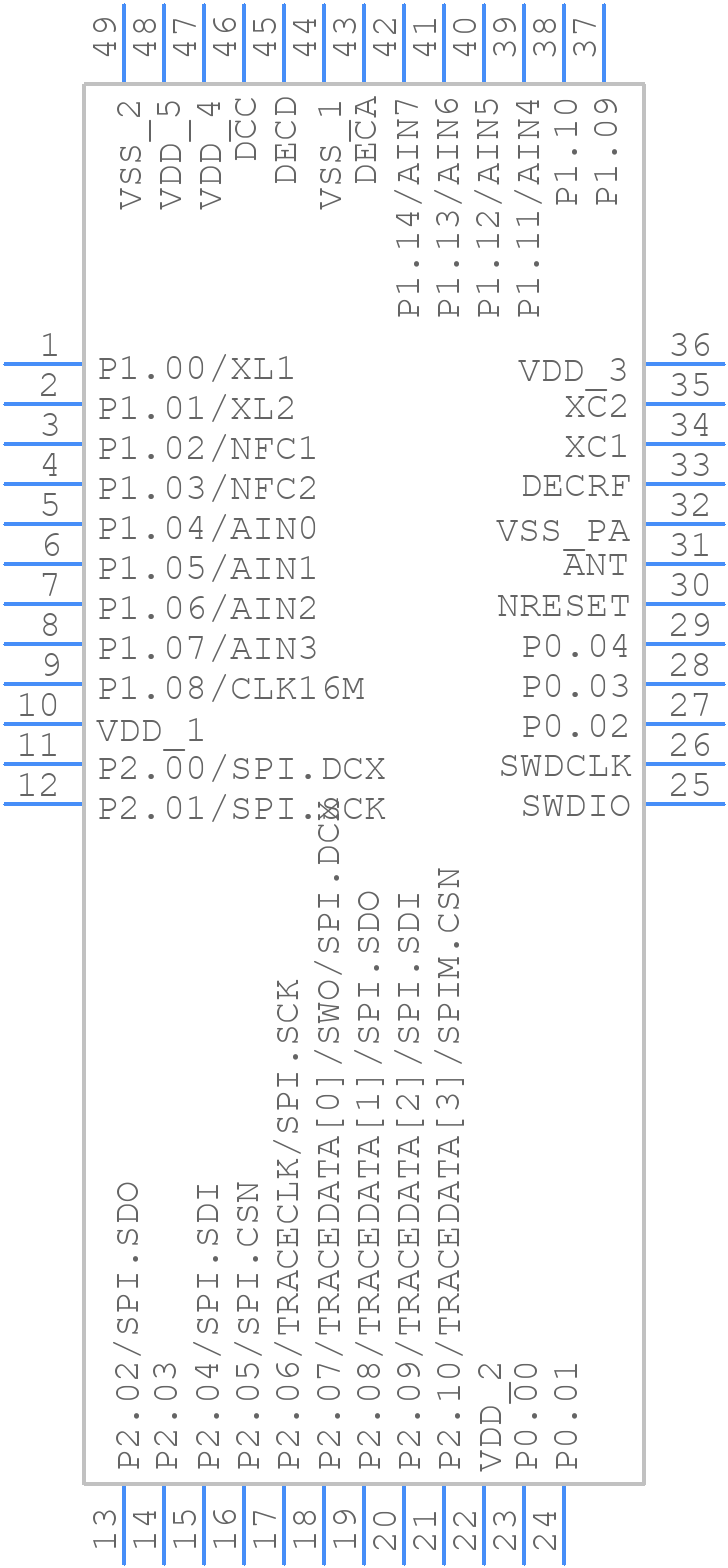 NRF54L10-QFAA-R7 - Nordic Semiconductor - PCB symbol