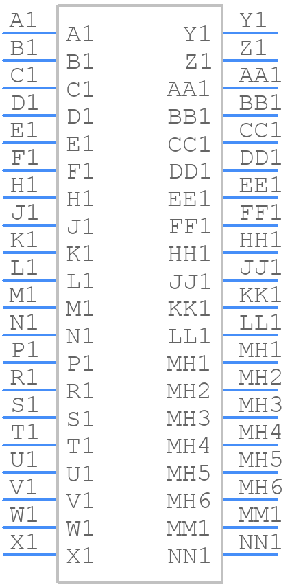GAP34MDS4T0000/AA - Positronic - PCB symbol