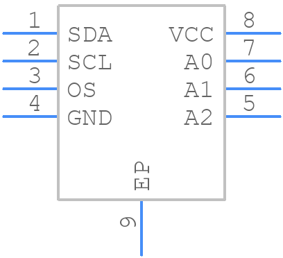PCT2075TP - NXP - PCB symbol