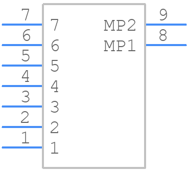 53398-4007 - Molex - PCB symbol